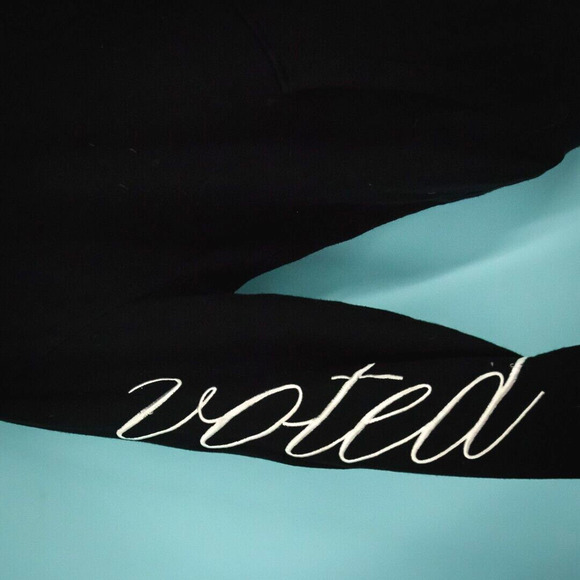 3.1 Phillip Lim Size XS Small S Black Voted Embroidered Hoodie Cotton Sweatshirt - Picture 2 of 8